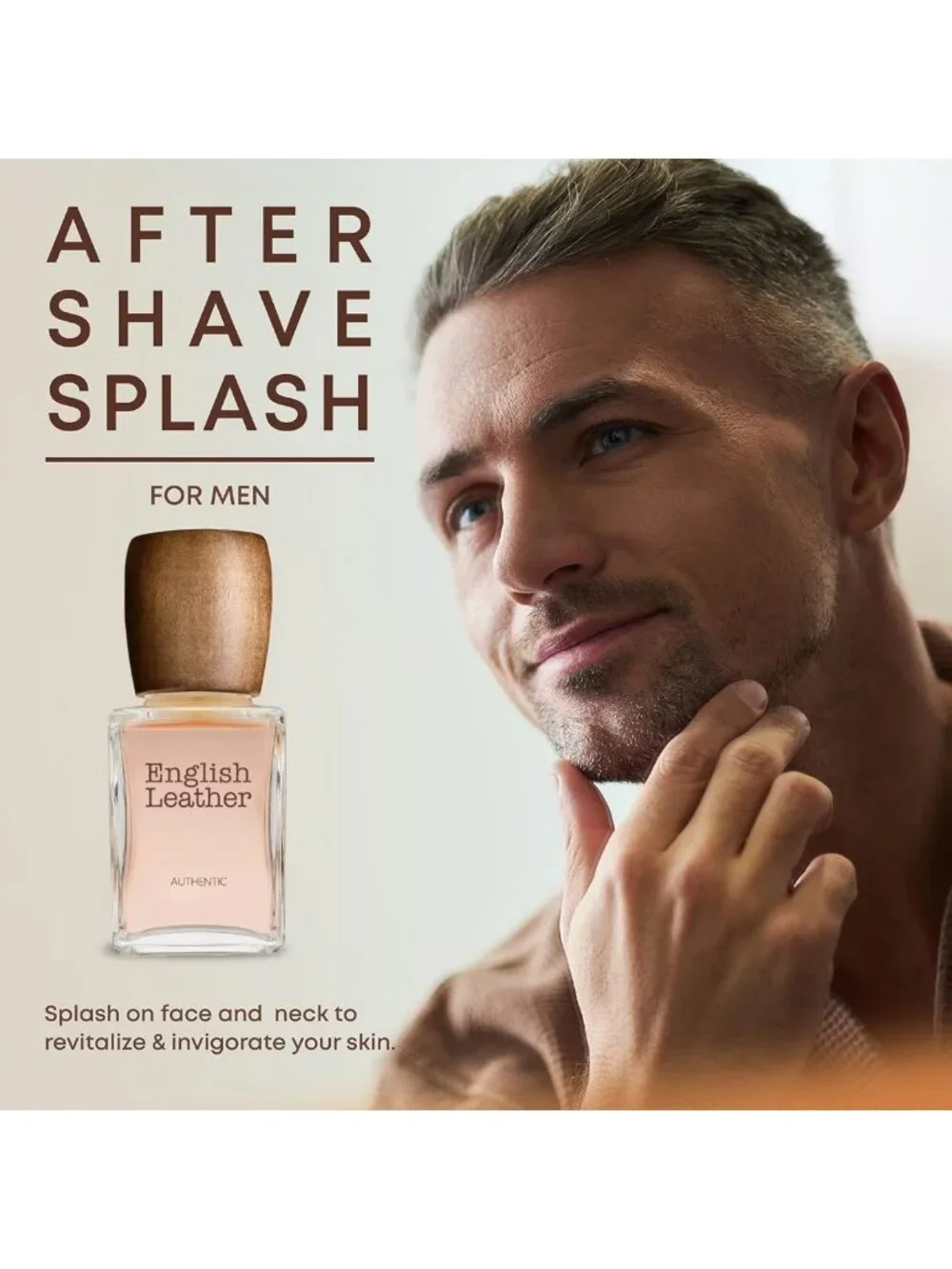 Men's Aftershave 3.4oz | English Leather Scent | Refreshing & Long-Lasting